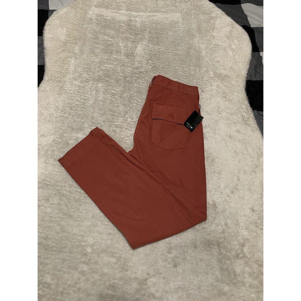 New Joes Womens Red Mid Rise Cropped‎ Pants Size 30 Cotton NWT (read)